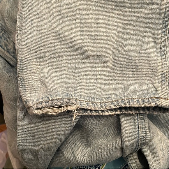 REVOLVE Agolde Criss Cross Upsized Straight Leg Button Fly Jeans Women's Size 30 - Picture 5 of 9